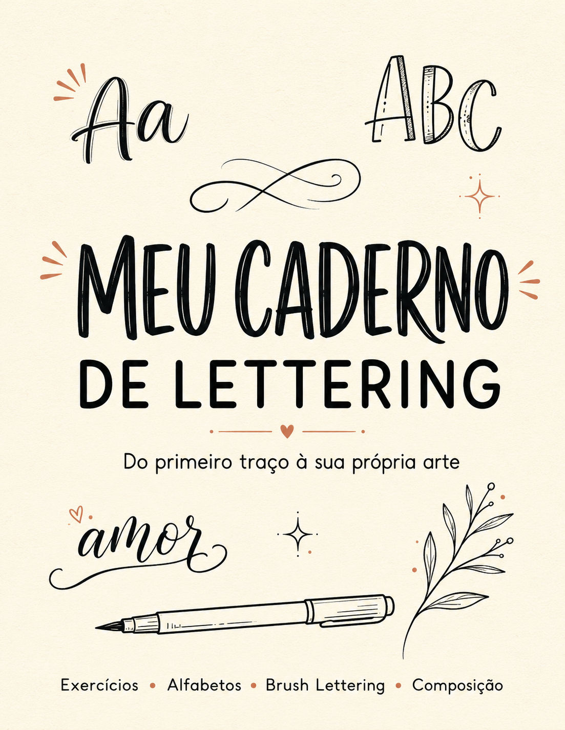 Versão interna do Meu Caderno de Lettering